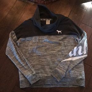 VS PINK cowl neck loose fitting sweatshirt